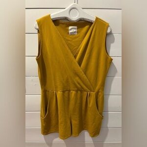 Sleeveless Mustard Romper – Cœur de Loup size XL